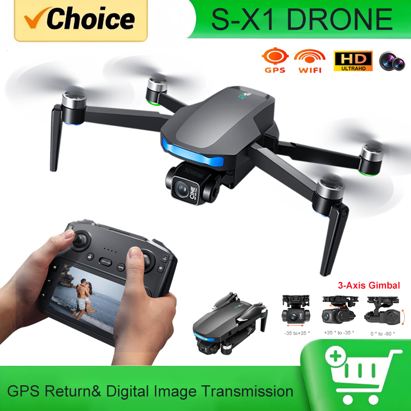Drone Camera With Gimbal - 3 Eksenli Gimbal'lı, 5000m Menzilli, FPV