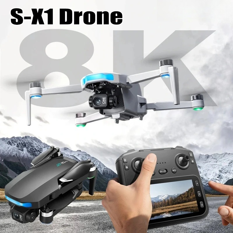 Drone Camera Night Vision - Orijinal S-X1 Drone 8K HD Profesyonel