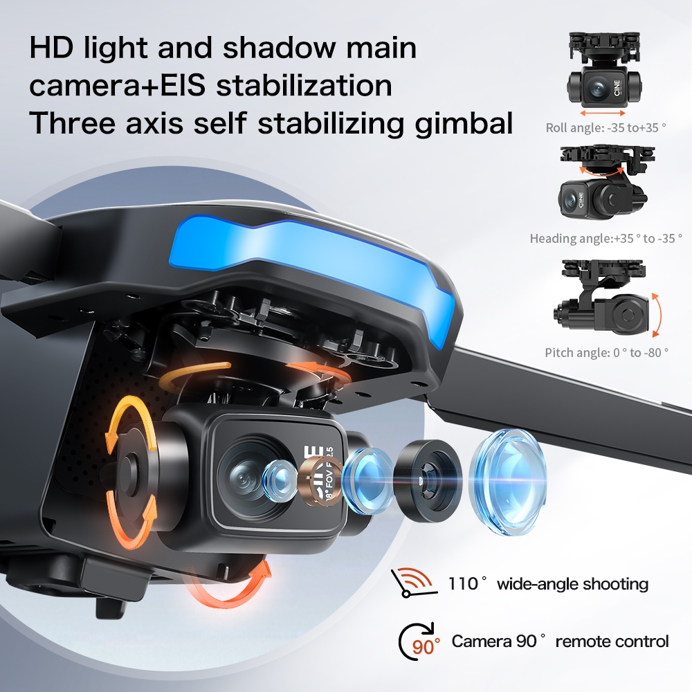 3 Eksenli Gimbal'lı, 5000m Men - Drone Camera With Gimbal incelemesi ve fiyatı