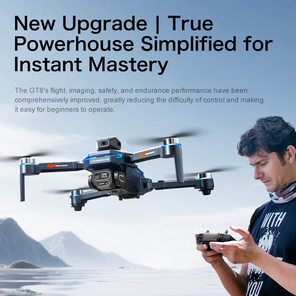 Orijinal GT8 drone 8K HD çift  - Drone Camera Night Vision incelemesi ve fiyatı