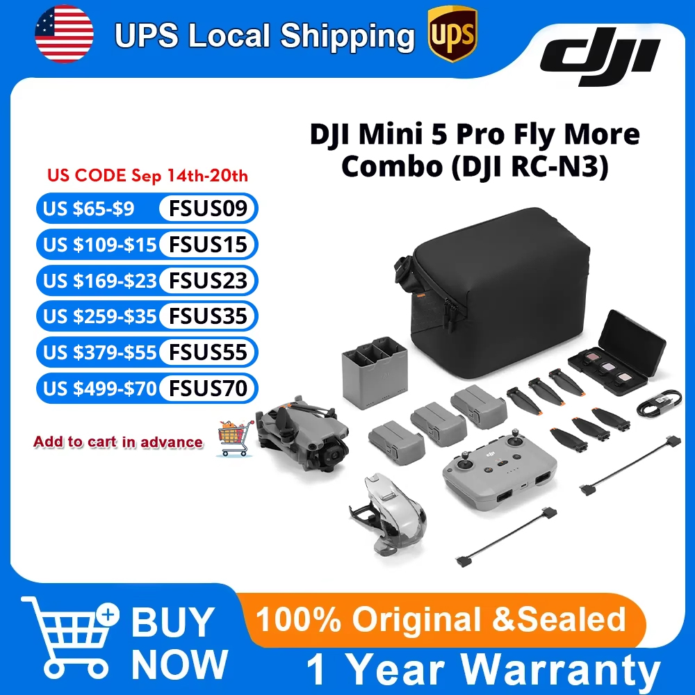 DJI Mini 5 Pro Fly More Combo, - Drone Camera Vlog incelemesi ve fiyatı